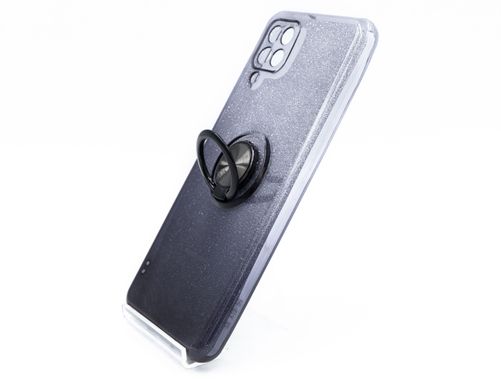 Силіконовий чохол SP Shine для Samsung A12 gray ring for magnet