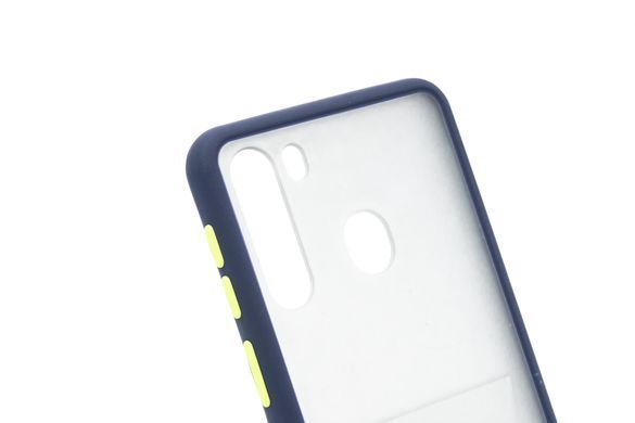 Чохол 2 в 1 Matte Color для Samsung A21 blue/green