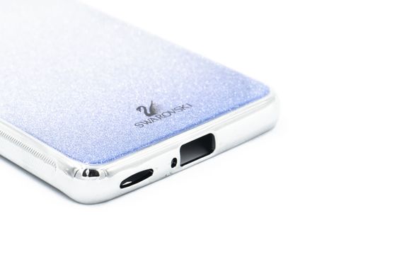 Чехол TPU+Glass для Xiaomi Mi 11 blue Swarovski Full Camera