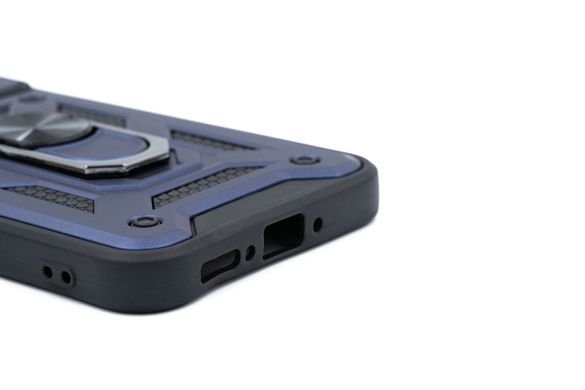 Чохол Camshield Serge Ring for Magnet для Samsung A34 5G blue протиударний шторка/захист камери