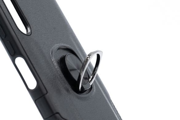 Накладка Leather Design with Ring для Huawei P Smart Pro