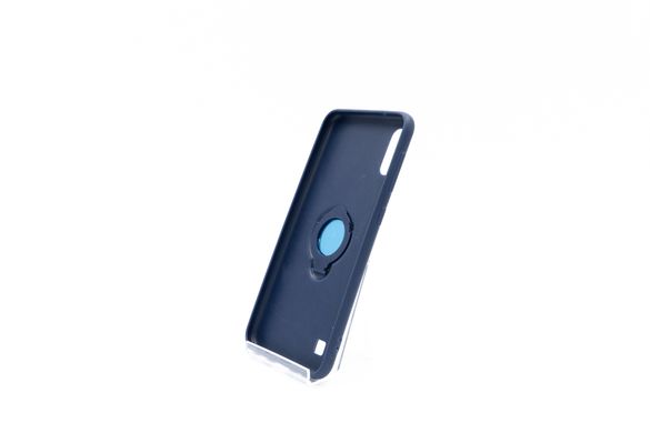 Силіконовий чохол iFace з кільцем + магніт Samsung A10 blue