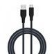 Кабель Senteo SL-04 Embossed Silicone 3A USB to Type-C 1m black
