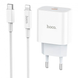 Мережевий зарядний пристрій HOCO C76A Plus PD20W Type-C to Lightning 3A white