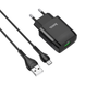 Мережевий зарядний пристрій HOCO C72Q Micro QC3.0 18W 1USB 1m black