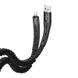 USB кабель HOCO U78 Cotton treasure Lightning 2.4A 0.75m/1.2m Fast charging black
