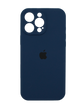 Силиконовый чехол Full Cover для iPhone 16 Pro deep navy Full Camera
