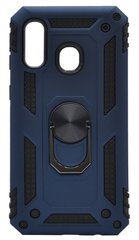 Чохол Serge Ring for Magnet для Samsung A40 dark blue протиударний з магнітним тримачем