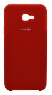 Силиконовый чехол Silicone Cover для Samsung J4 Plus 2018 red