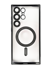 Чехол Fibra Chrome Magsafe для Samsung S23 Ultra black Full Camera