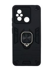 Чехол Transformer Ring for Magnet для Xiaomi Redmi 12C black противоударный Full Camera