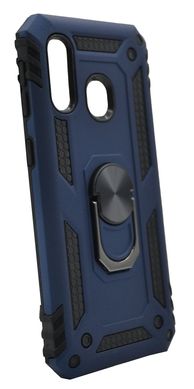 Чехол Serge Ring for Magnet для Samsung A40 dark blue противоударный с магнит держателем