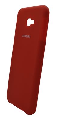 Силиконовый чехол Silicone Cover для Samsung J4 Plus 2018 red