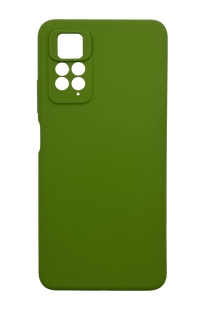 Силіконовий чохол Full Cover Lakshmi для Xiaomi Redmi Note 11 Pro dark green(AA)Full Camera без logo