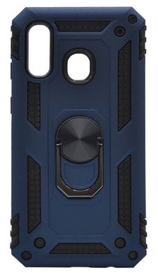 Чехол Serge Ring for Magnet для Samsung A40 dark blue противоударный с магнит держателем