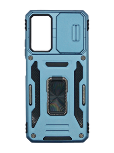 Чохол Camshield Army Ring для Xiaomi Redmi Note 11 Pro 4G/5G light blue протиударний шторка/захист