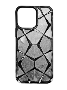 Силіконовий чохол Abstraction color для iPhone 14 black