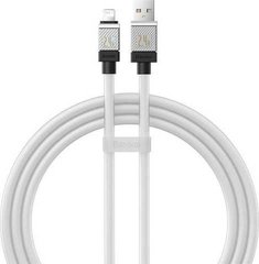 USB кабель Baseus CoolPlay Series Fast Charging cable Lightning 2.4A 1m white CAKW000402