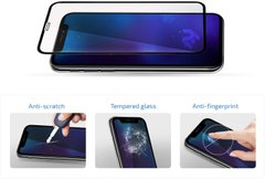 Защитное 2.5D стекло Full Coverage для Samsung S21FE black Glasscove