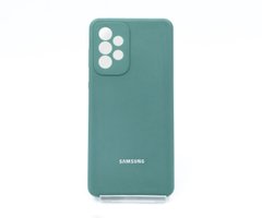 Силіконовий чохол Full Cover для Samsung A73 5G pine green Full Camera