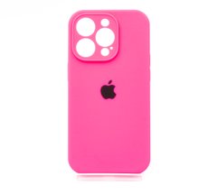Силіконовий чохол Full Cover для iPhone 14 Pro barbie pink Full Camera