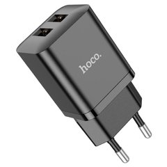 Мережевий зарядний пристрій Hoco N25 Maker 2USB 2.1A black