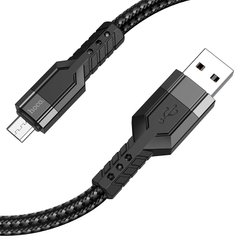 USB кабель Hoco U110 charging data cable Micro/2,4A/1,2m Black