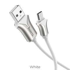 USB кабель HOCO U67 Soft Silicone Micro 2,4A/1,2m white