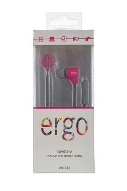 Наушники Ergo VM-110 Pink