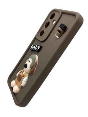 Чохол Pretty Things для Samsung A34 brown/baby Full Camera