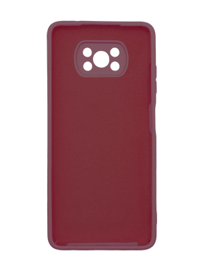 Силіконовий чохол Full Cover для Xiaomi Poco X3 /Poco X3 Pro rose red Full Camera