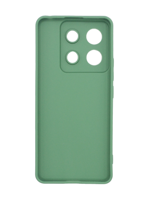 Силиконовый чехол SMTT для Xiaomi Redmi Note 13 Pro 5G Matcha Green Full Camera с микрофиброй