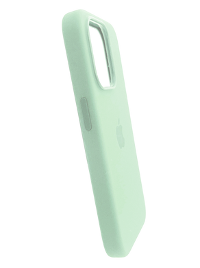 Силіконовий чохол with MagSafe для iPhone 15 Pro Max soft mint 1:1 Smart animation