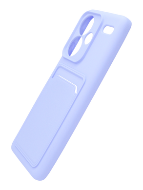 Силіконовий чохол WAVE Colorful Pocket для Xiaomi Redmi Note 13 Pro + light purple Full Camera