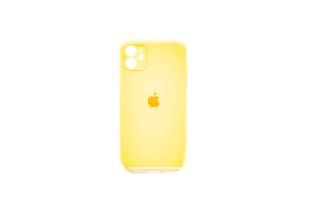 Силіконовий чохол Full Cover для iPhone 11 yellow Full Camera
