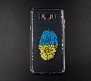 Силиконовый чехол MyPrint для Samsung J710 Відбиток UA, clear
