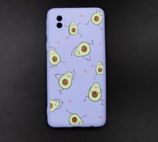 Силиконовый чехол WAVE Fancy для Samsung A01 Core/M01 Core (TPU) avocado/light purple