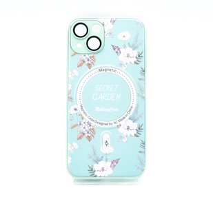 TPU+PC чохол Secret Garden with MagSafe для iPhone 13 mint