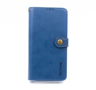 Чохол-книжка шкіра для Xiaomi Redmi Note 9/Redmi 10X blue Getman Gallant PU