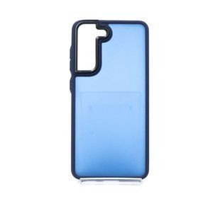 Чехол TPU+PC Lyon Frosted для Samsung S21 FE navy blue