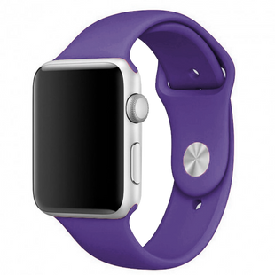 Силіконовий ремінець для Apple Watch Sport Band 38-40mm (S/M & M/L) 3pcs purple