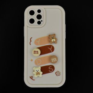 Чохол Pretty Things для iPhone 12 Pro white/bear Full Camera