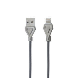 USB кабель HOCO U25 Golden Armor Lightning 1м metal grey