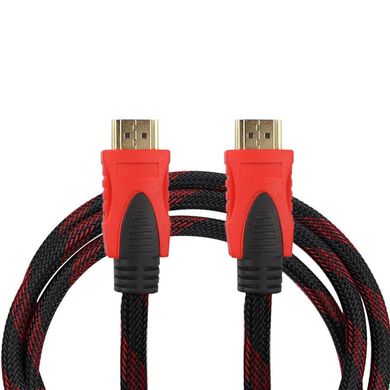 Кабель HDMI (тато-тато) 3m подвійний ферит v1.4 black/red