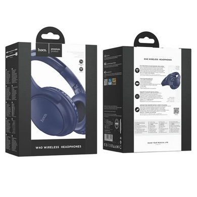 Навушники бездротові Hoco W40 Mighty bluetooth blue