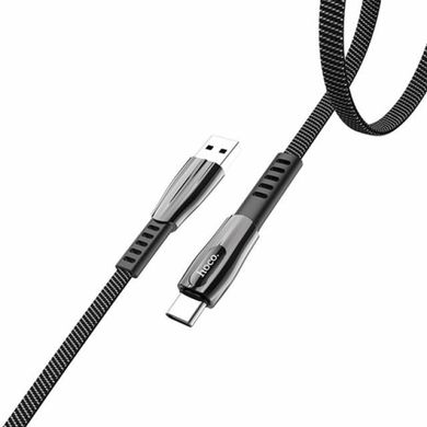 USB кабель HOCO U70 Splendor Type-C FC 3A/1,2m dark gray