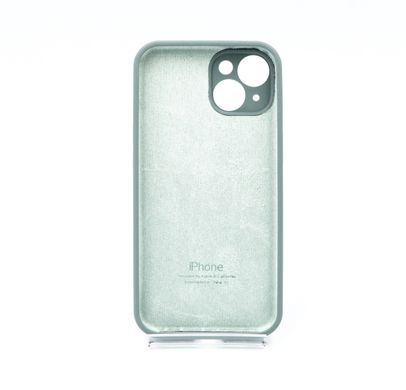 Силіконовий чохол Full Cover для iPhone 14 pine green Full Camera