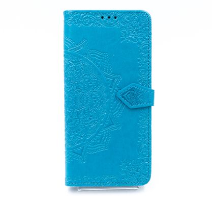 Чохол книжка шкіра Art Case для Samsung A12/M12 з візитницею blue