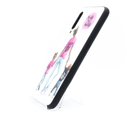 Накладка Glass+TPU girls для Xiaomi Mi9 mom life