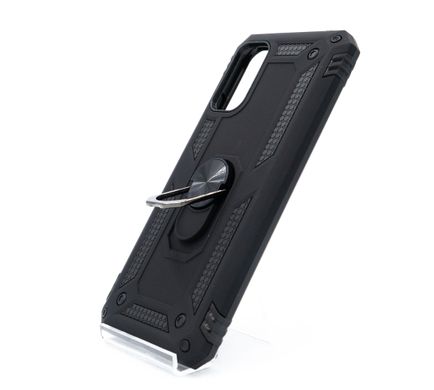 Чехол Serge Ring for Magnet для Xiaomi Redmi Note 10 5G/Poco M3 Pro black противоударный